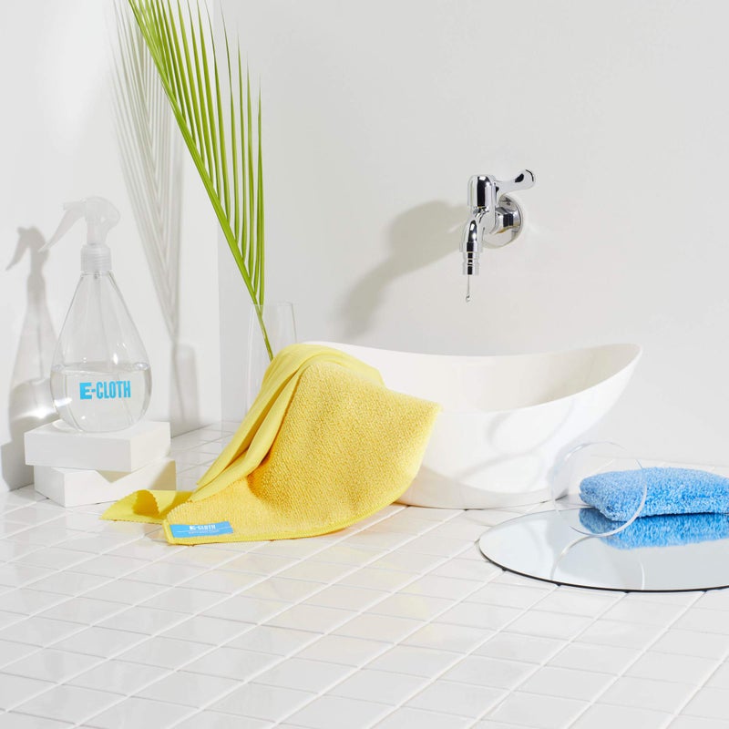 E-Cloth Bathroom Cleaning Kit, Premium Microfiber Cleaning Cloth, Ideal Bathroom, Shower and Bathtub Cleaner, Washable and Reusable, 100 Wash Guarantee - Image 5